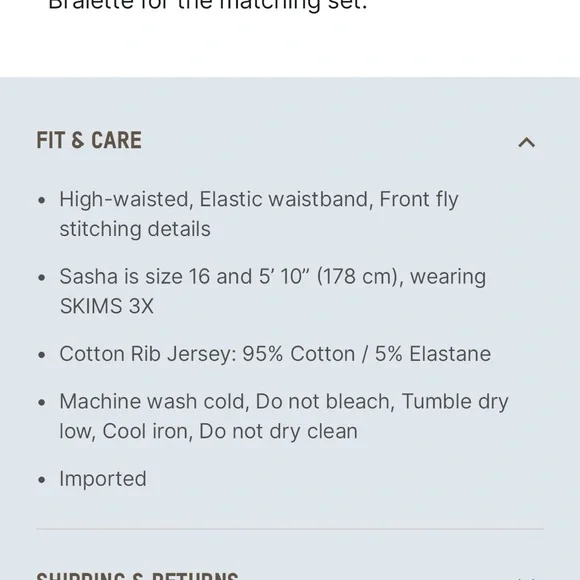 Skims Cotton Rib Legging. Size XXS. - Picture 9 of 10